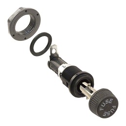 1 pcs - Eaton 16A Panel Mount Fuse Holder for 5 x 20mm Fuse, 1P, 250V ac