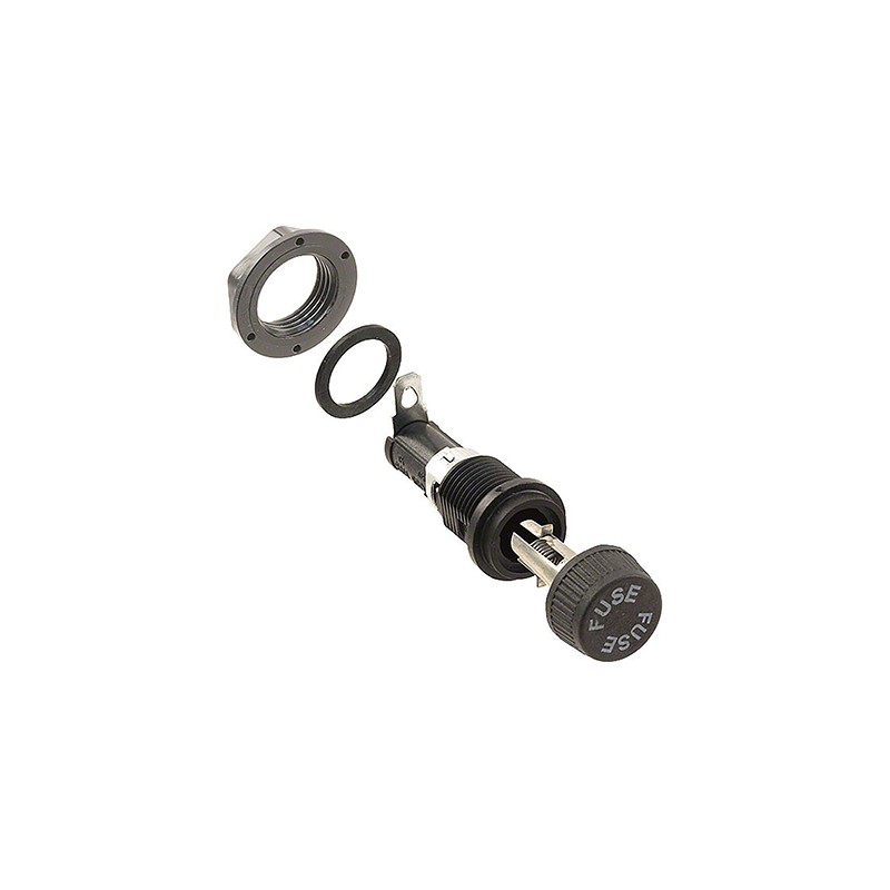 1 pcs - Eaton 16A Panel Mount Fuse Holder for 5 x 20mm Fuse, 1P, 250V ac