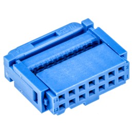 50 pcs - TE Connectivity 14-Way IDC Connector Socket for Cable Mount, 2-Row