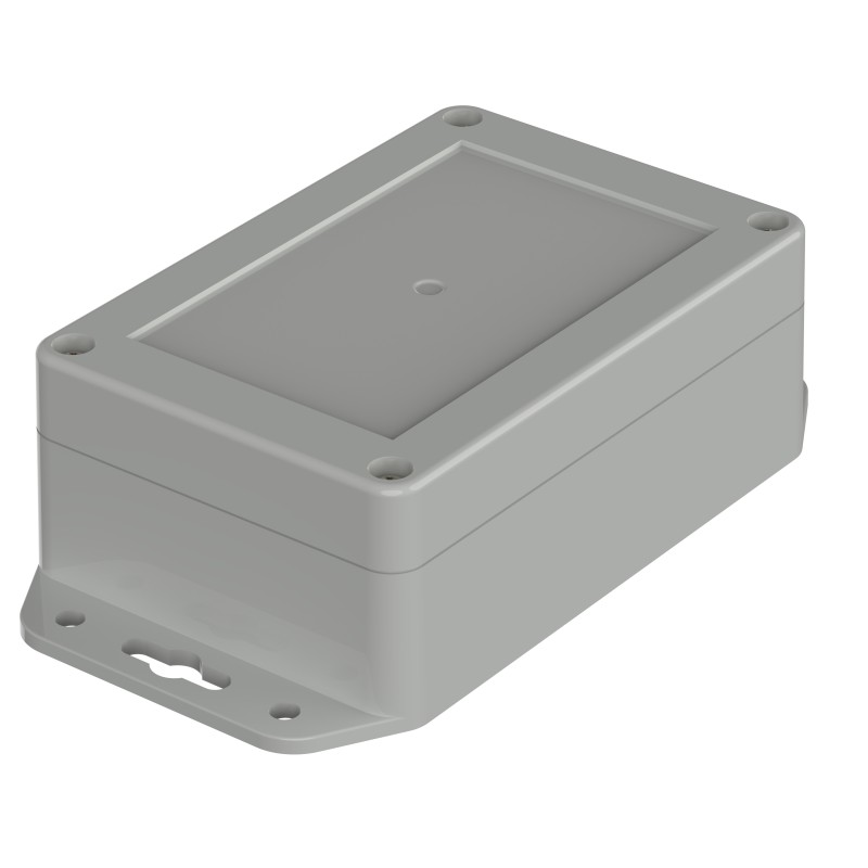 1 pcs - Bopla Euromas X Series Light Grey ABS Enclosure, IP66, IP68, IK07, Flanged, Light Grey Lid, 120 x 80 x 45.2mm
