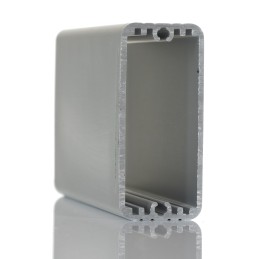 1 pcs - Hammond 1455 Series Silver Anodised Aluminium Enclosure, IP54, 120 x 54.13 x 23mm