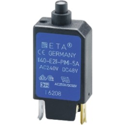 1 pcs - ETA Thermal Circuit Breaker - 1140-E Single Pole 250V Voltage Rating Integral Mount, 10A Current Rating