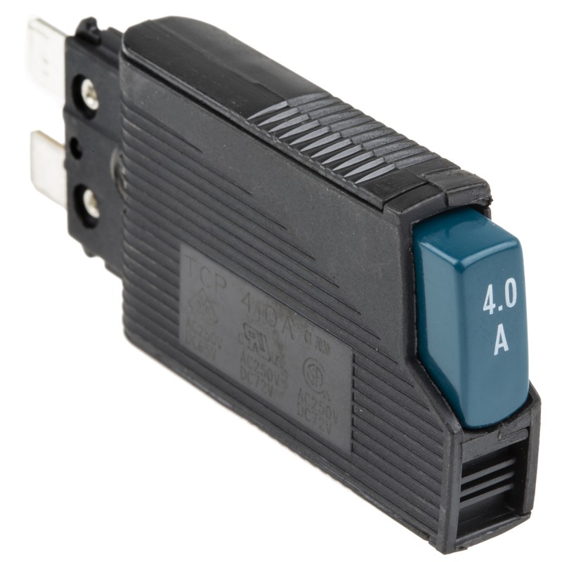 1 pcs - Phoenix Contact Thermal Circuit Breaker - TCP 4A Single Pole 65 V dc, 250V ac Voltage Rating, 4A Current Rating