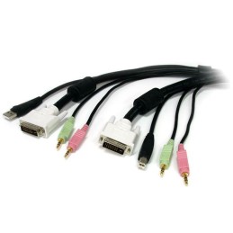1 pcs - StarTech.com Male 3.5mm Stereo Jack x 2, DVI-I Dual Link, USB A to Male 3.5mm Stereo Jack x 2, DVI-I Dual Link, USB B
