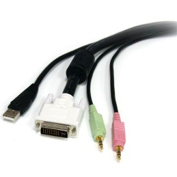 1 pcs - StarTech.com Male 3.5mm Stereo Jack x 2, DVI-I Dual Link, USB A to Male 3.5mm Stereo Jack x 2, DVI-I Dual Link, USB B