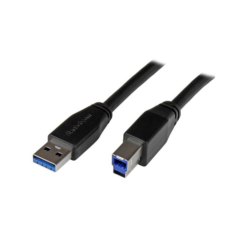 1 pcs - StarTech.com USB 3.0 Cable, Male USB A to Male USB B Cable, 1m