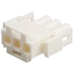 5 pcs - TE Connectivity, Universal MATE-N-LOK Male Connector Housing, 6.35mm Pitch, 3 Way, 1 Row