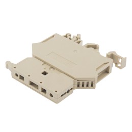 5 pcs - RS PRO Grey Fused DIN Rail Terminal, Single-Level, Screw Termination, Fused