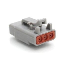 5 pcs - Amphenol Industrial, ATM Automotive Connector Plug 3 Way, Crimp Termination