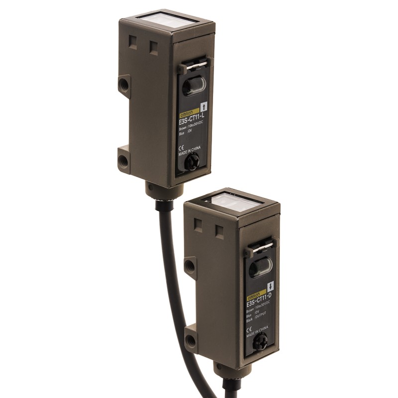 1 pcs - Omron Through Beam Photoelectric Sensor, Block Sensor, 30 m Detection Range