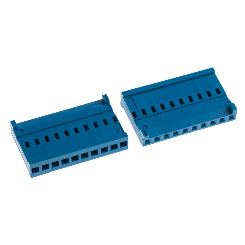 500 pcs - TE Connectivity, AMPMODU HE13/HE14 Female Connector Housing, 2.54mm Pitch, 10 Way, 1 Row