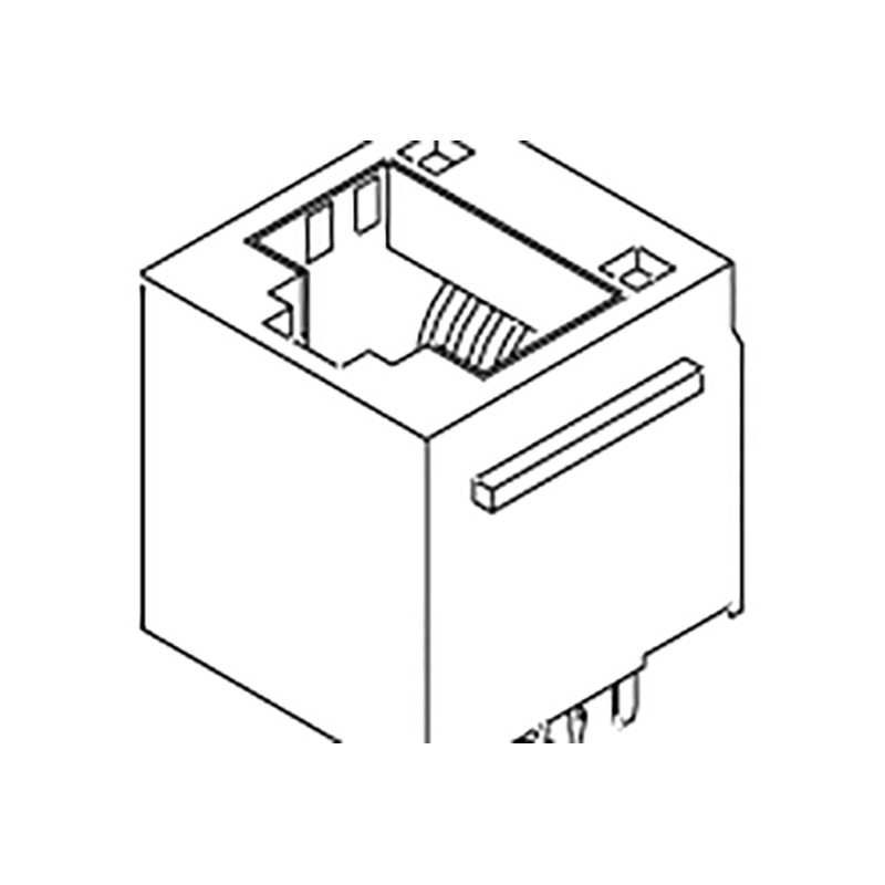 5 pcs - Molex 85507 Series Female RJ45 Connector, Through Hole, Cat5e