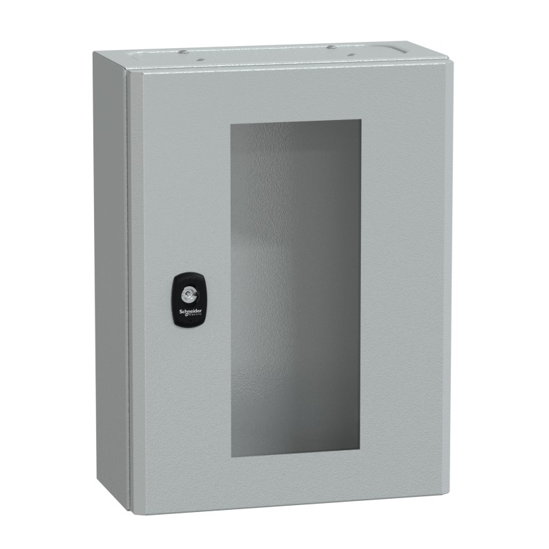 1 pcs - Schneider Electric Steel Wall Box, IP66, 400 mm x 300 mm x 150mm