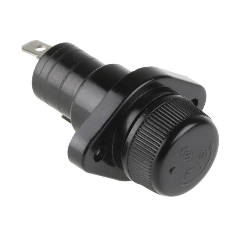 1 pcs - Schurter 25A Panel Mount Fuse Holder for 10 x 38mm Fuse, 1P, 600V ac