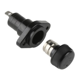 1 pcs - Schurter 25A Panel Mount Fuse Holder for 10 x 38mm Fuse, 1P, 600V ac