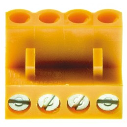 5 pcs - Weidmuller 5.08mm Pitch 4 Way Pluggable Terminal Block, Plug, Cable Mount, Screw Down Termination