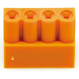5 pcs - Weidmuller 5.08mm Pitch 4 Way Pluggable Terminal Block, Plug, Cable Mount, Screw Down Termination