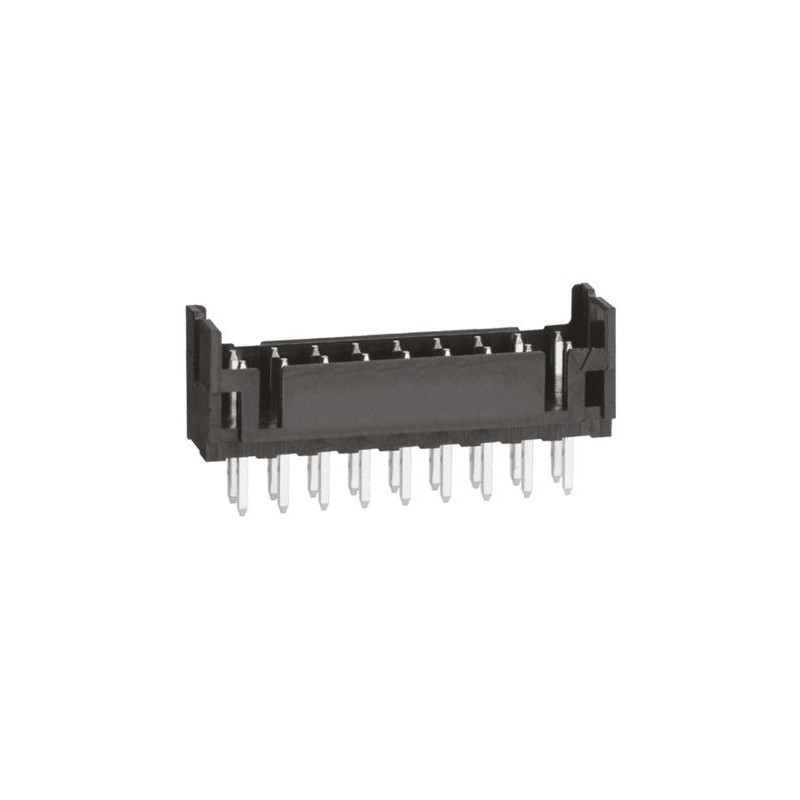 5 pcs - Hirose DF11 Series Straight Through Hole PCB Header, 18 Contact(s), 2.0mm Pitch, 2 Row(s), Shrouded