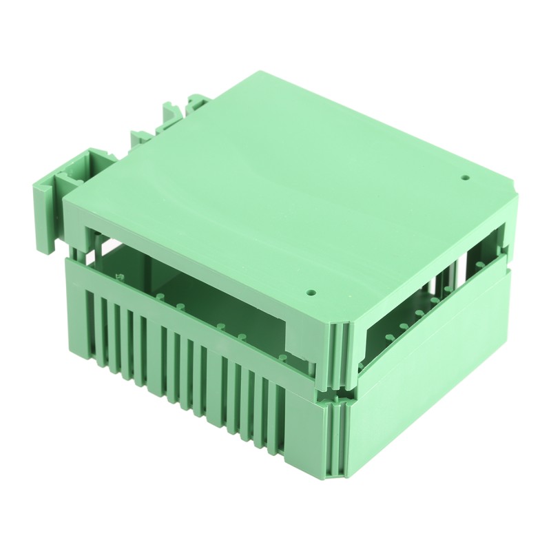 1 pcs - CAMDENBOSS Vertical Enclosure Type CVB Series , 45 x 82 x 90mm, Polycarbonate DIN Rail Enclosure