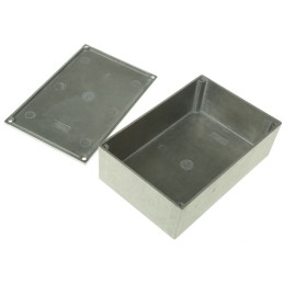 1 pcs - Hammond 1590 Series Natural Die Cast Aluminium Enclosure, IP54, Natural Lid, 145 x 95 x 49.1mm