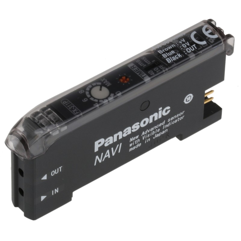 1 pcs - Panasonic Fibre Optic Sensor, PNP Output, 840 mW, 12 - 24 V dc