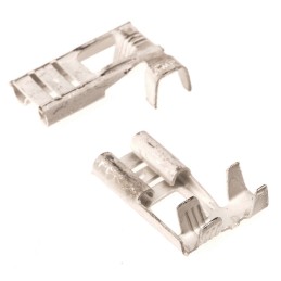 500 pcs - TE Connectivity FASTON .250 Uninsulated Female Spade Connector, Flag Terminal, 6.35 x 0.81mm Tab Size, 1mm² to 2.5mm²