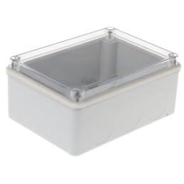 1 pcs - ABB Grey Thermoplastic Junction Box, IP55, 153 x 110 x 66mm