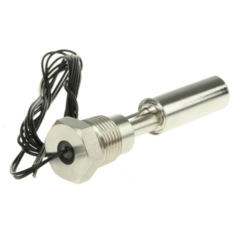 1 pcs - Cynergy3 SSF212 Series Horizontal Stainless Steel Float Switch, Float, 1m Cable, NO/NC, 300V ac Max, 300V dc Max