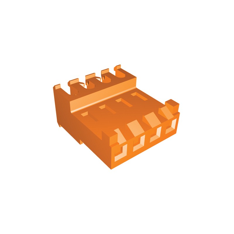 5 pcs - TE Connectivity 4-Way IDC Connector Socket for Cable Mount, 1-Row