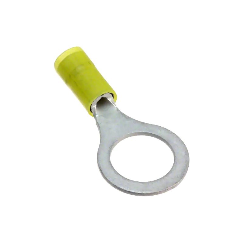 500 pcs - Molex, 19058 Insulated Crimp Ring Terminal, 1/2 (M12) Stud Size, Red