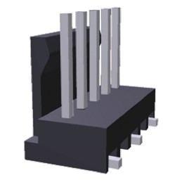 500 pcs - TE Connectivity MTA-100 Series Straight Surface Mount Pin Header, 6 Contact(s), 2.54mm Pitch, 1 Row(s), Unshrouded