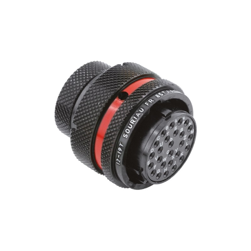1 pcs - Souriau Circular Connector, 26 Contacts, Cable Mount, Plug, Female, IP67, 8STA Series