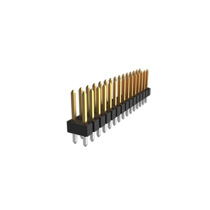 500 pcs - Amphenol Communications Solutions Bergstik Series Through Hole Pin Header, 8 Contact(s), 2.54mm Pitch, 2 Row(s),