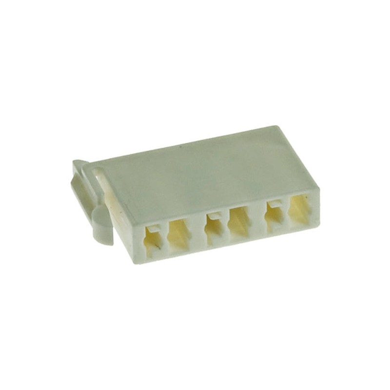 500 pcs - TE Connectivity, Hermaphroditic Female Connector Housing, 4mm Pitch, 2 Way, 1 Row