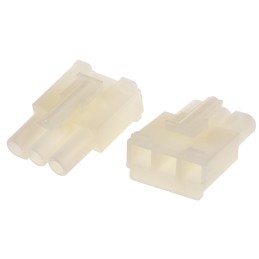 5 pcs - Molex, STANDARD .093' Female Connector Housing, 6.7mm Pitch, 3 Way, 1 Row