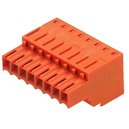 5 pcs - Weidmuller 3.5mm Pitch 8 Way Pluggable Terminal Block, Plug, Cable Mount, Crimp Termination
