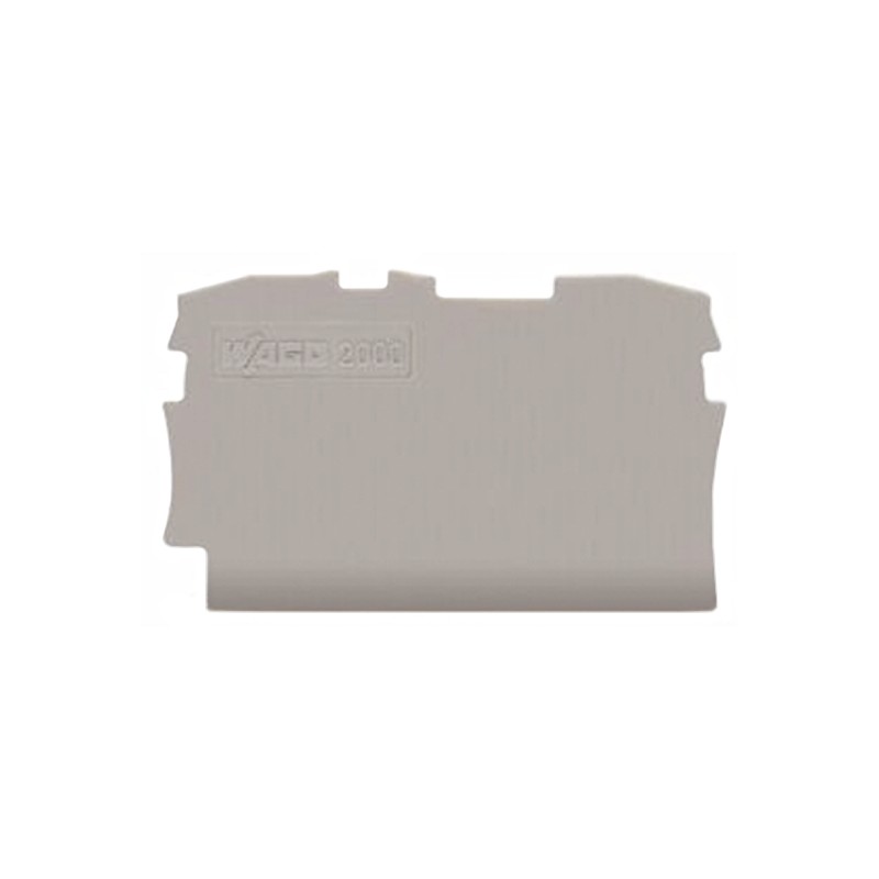 5 pcs - Wago TOPJOB S, 2000 Series End and Intermediate Plate for Use with 2000 Series Terminal Blocks