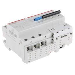 1 pcs - ABB RCBO, 63A Current Rating, 3P Poles, 30mA Trip Sensitivity, System Pro M Compact Range