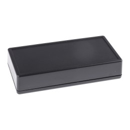 1 pcs - Hammond 1599 Series Black Flame Retardant ABS Enclosure, IP54, Black Lid, 170 x 85 x 34mm