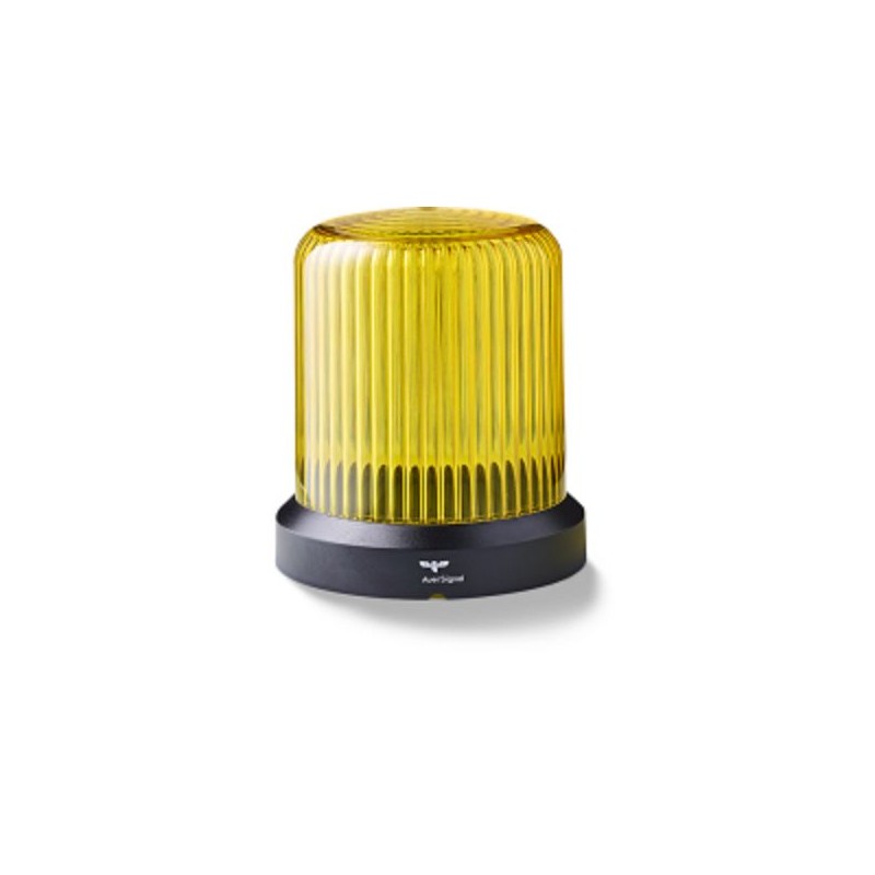 1 pcs - AUER Signal RDM Series Yellow Multiple Effect Beacon, 110-240 V ac, Base Mount, LED Bulb, IP66
