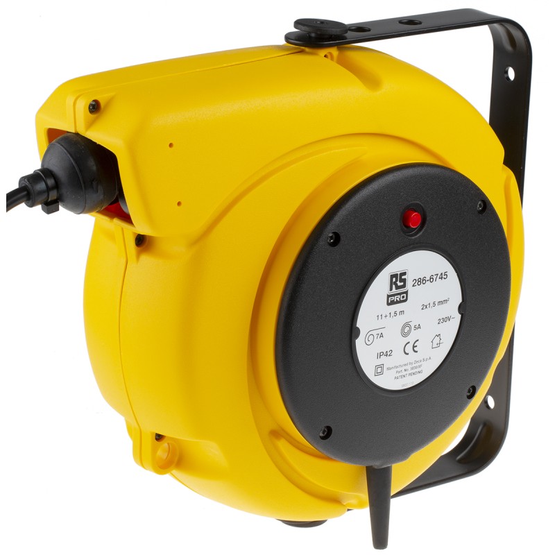 1 pcs - RS PRO 11m 0 Socket Cable Reel, 230 V