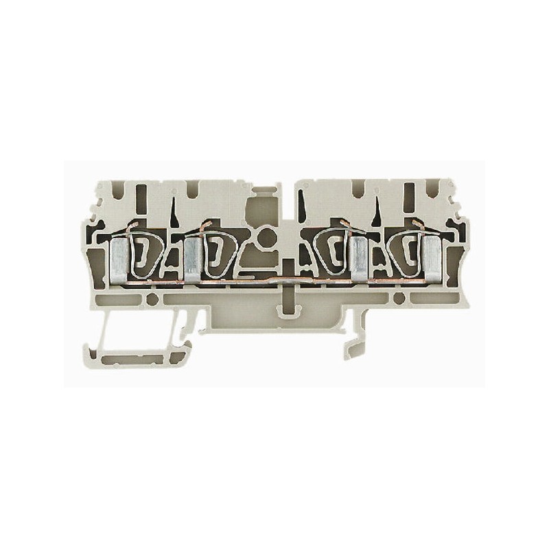 5 pcs - Weidmuller ZDU Series Blue Feed Through Terminal Block, Single-Level, Clamp Termination
