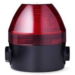 1 pcs - AUER Signal NES Series Red Multiple Effect Beacon, 24-48 V ac/dc, Surface Mount, LED Bulb, IP65, IP67