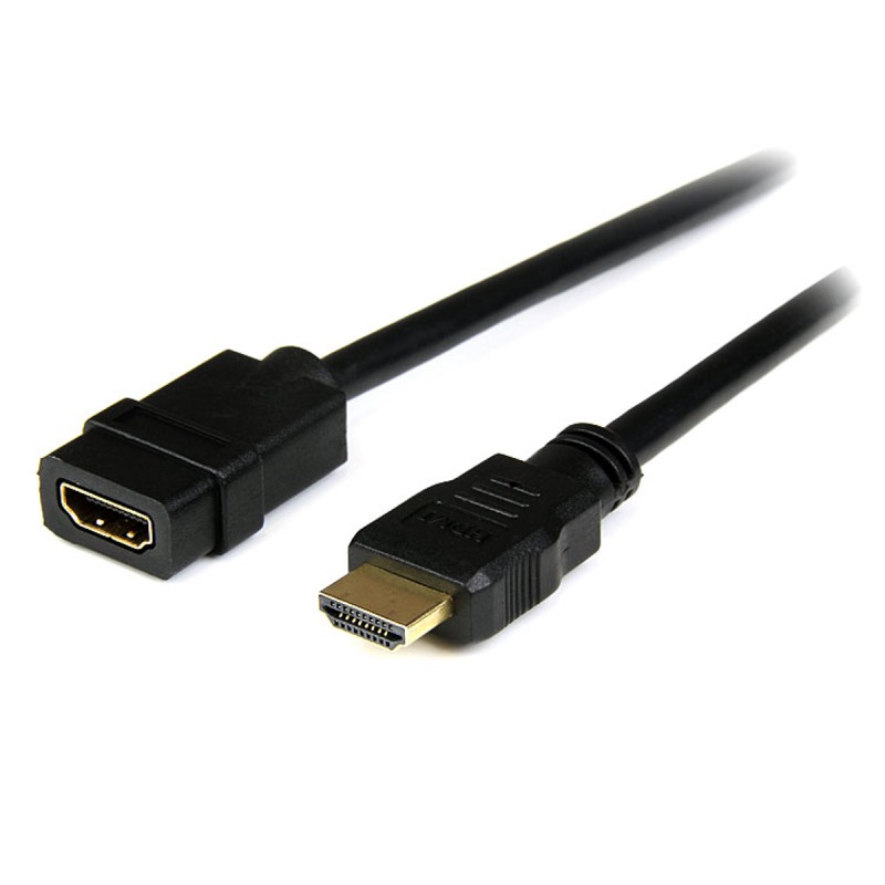 1 pcs - StarTech.com 4K @ 30Hz HDMI 1.4 Male HDMI to Female HDMI Cable, 2m