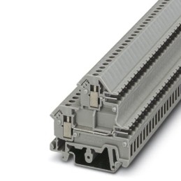 5 pcs - Phoenix Contact UKK 3-MSTB-5.08 Series Grey Fused DIN Rail Terminal, Double-Level, Screw Termination, Fused
