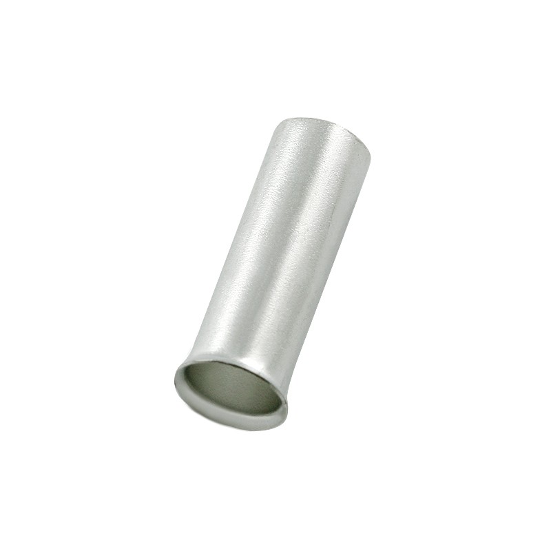 500 pcs - RS PRO Bootlace Ferrule, 12mm Pin Length, 2.6mm Pin Diameter, 2.5mm² Wire Size, Silver