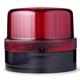 1 pcs - AUER Signal BLG Series Red Flashing Beacon, 24 V ac/DC, Surface Mount, LED Bulb, IP65