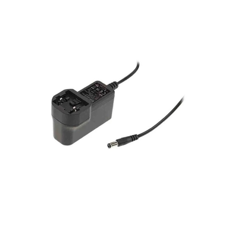 1 pcs - MEAN WELL 6W Plug-In AC/DC Adapter 15V dc Output, 400mA Output