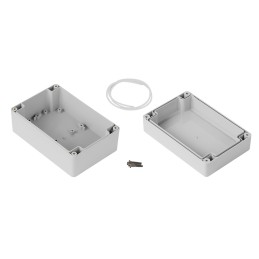 1 pcs - RS PRO Grey ABS Enclosure, IP65, Grey Lid, 100 x 150 x 75mm
