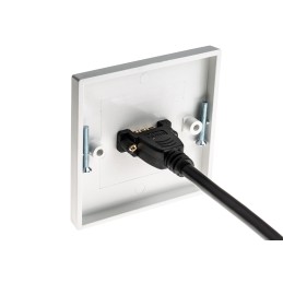 1 pcs - RS PRO Single Gang 1 Way Female to Female HDMI Faceplate